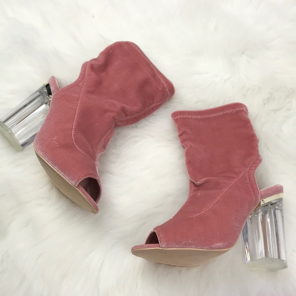 Pep Toe Suede Booties - Picture 6 of 8